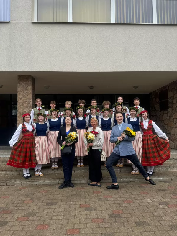 XIII Latvijas Skolu jaunatnes dziesmu un deju svētku skatē.